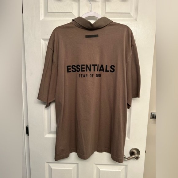 Brown Essentials Polo Shirt XL - Picture 4 of 4